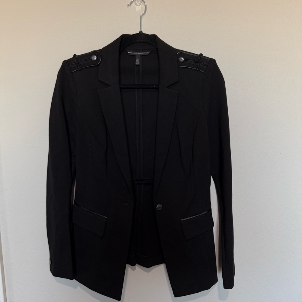 White House Black Market Black Blazer size 4